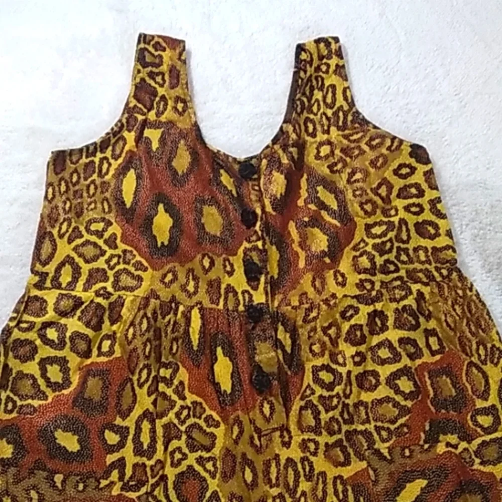 ANIMAL PRINT JUMPER W/Head Wrap NWOT